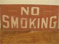 20 X 9 Vintage No Smoking Metal Sign