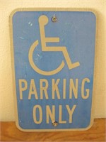 12 X 18 Metal Handicap Parking Only Sign