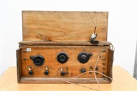 ANTIQUE SWITCH BOARD WITH HEAD SET