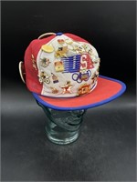 1984 Los Angeles Olympics Snap Back Hat w/ Pins