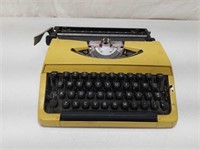 Vintage Brother Japan Yellow Typewriter