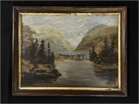 A.J. Barker Painting of the Sheena River