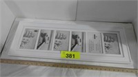 (2) Six Opening Collage Photo Frames 9 ½ x 28