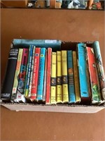 19 vintage books, Nancy Drew, etc.