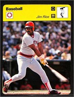 1978 Jim Rice Boston Red Sox MLB Sportscaster Base