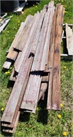 Pallet with assortment sized boards