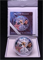 ELVIS SILVER EAGLE W BOX PAPERS