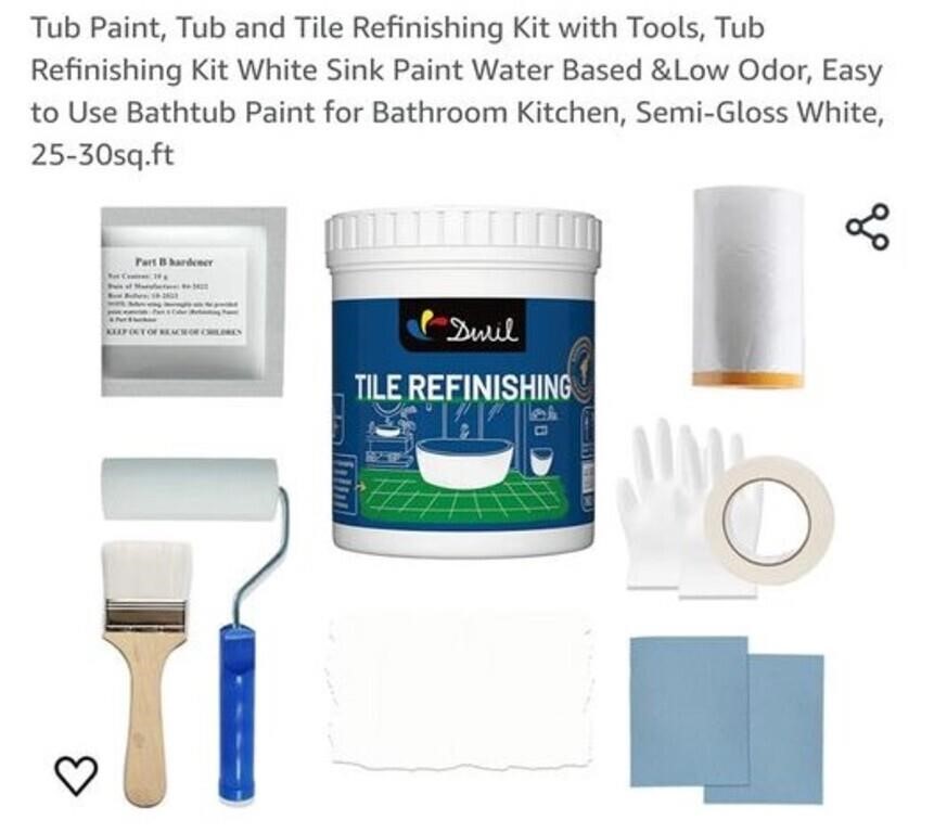 Tub & Tile Refinishing Kit