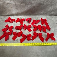 Lot Of Christmas Red Bows