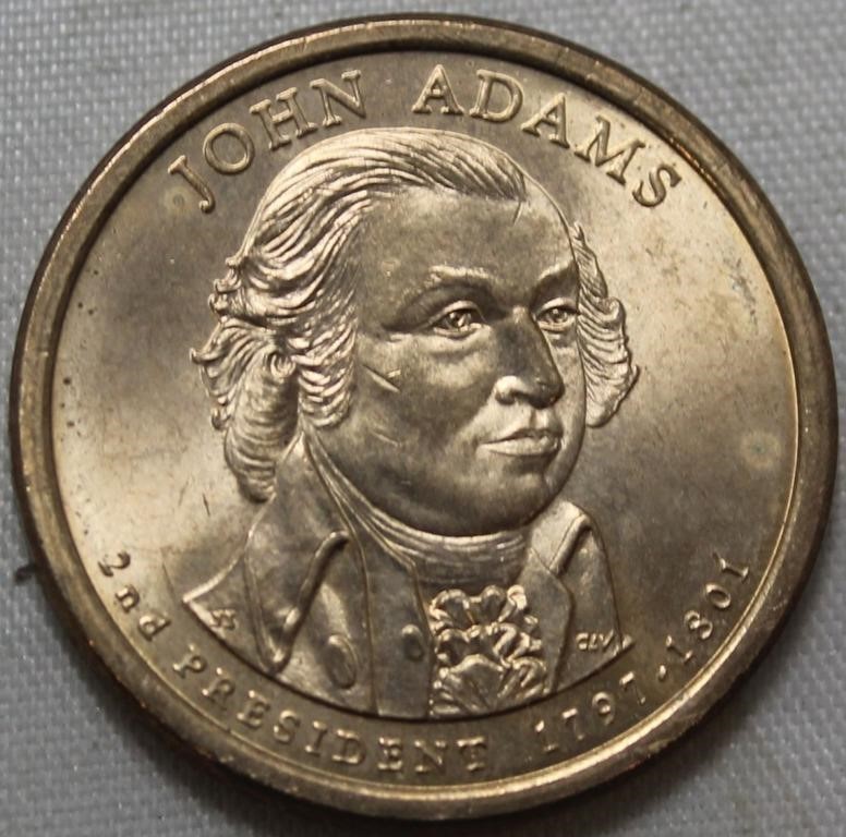 USA Presidential Dollar 2007P John Adams