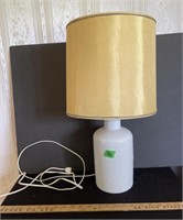 Glass base table lamp-21” tall