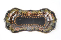 19TH C. TOLEWARE CANDLE WICK TRIMMER TRAY
