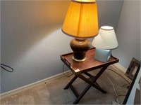 Tray Table & 2 Lamps