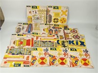 LARGE ASSORTMENT OF KIX CEREAL BOX CUT-OUT BACKS