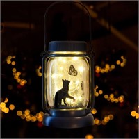 Cat jar Solar Light, Fairy Lantern Garden Lights,