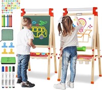 JOYOOSS Kids Wooden Easel with Paper Roll