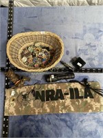 Hat Pins, Leopold Flashlight, NRA Towel & More