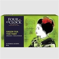 60-Pk Four O’Clock Organic Green Tea, 90g