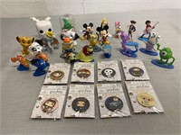 Disney, Funko Pop, Zag Toys & Harry Potter Buttons