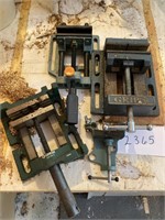 Lot of 4 Drill Press Vices