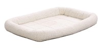 QUIET TIME SOFT WHITE FLEECE PLASTIC CARRIER BED