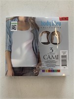 BODY BLUE 3 PACK WOMENS CAMI SHIRTS SIZE MEDIUM,