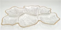 Jeanette Feather Leaf 6 Section Platter