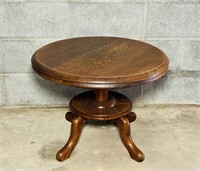 Nice Oak Stand or Table, 24” diameter x 17” h