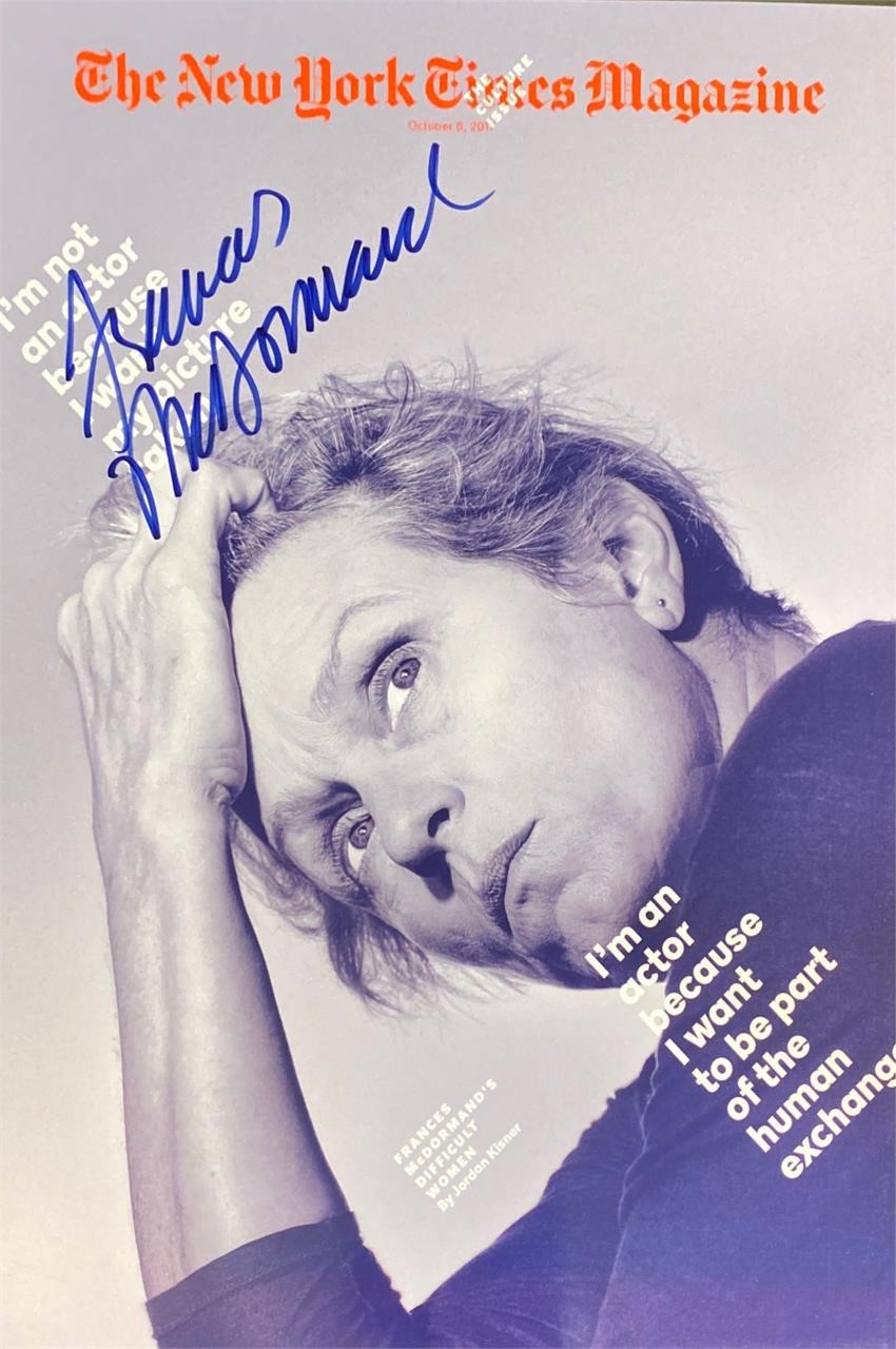 Autograph  
Frances McDormand Photo