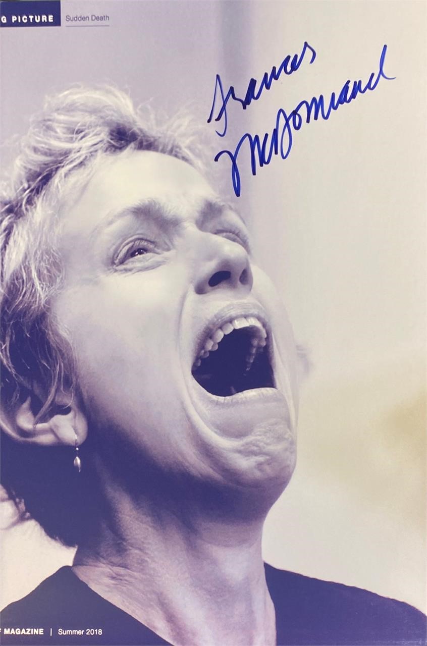 Autograph  
Frances McDormand Photo