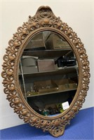 Vintage Oval Mirror 18”