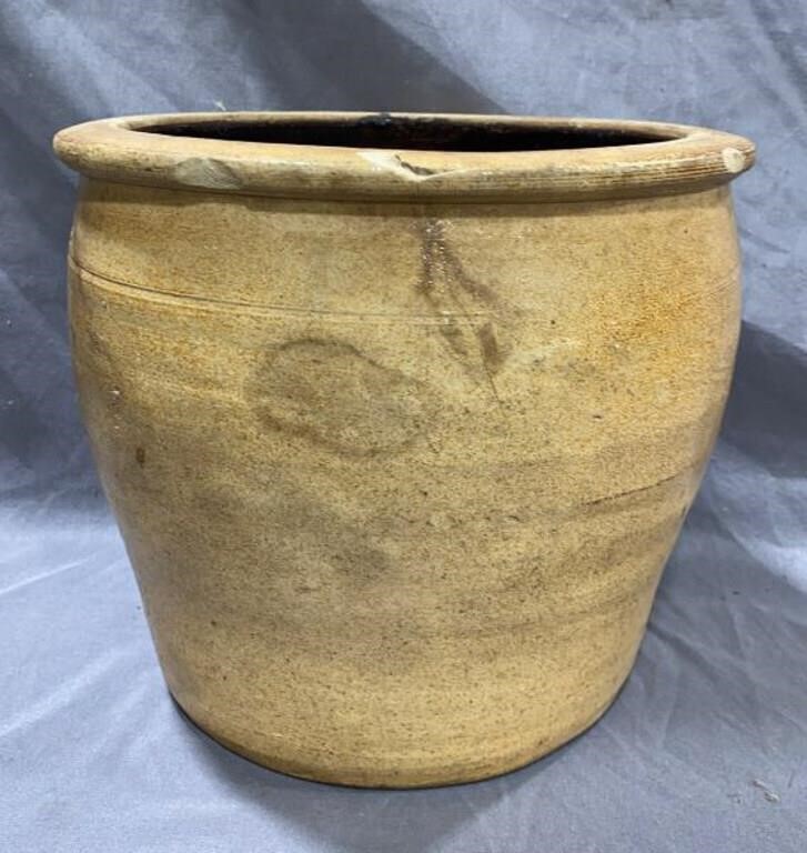 Vtg Stoneware Planter (1-gallon)