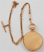 E Howard & Co, Series IV, heavy 18K HC w/18K chain