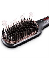 MEGAWISE Pro Ceramic Ionic Hair Straightener Brush