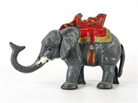 Cast Iron Elephant Still Bank