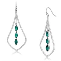 Marquise 4.50ct Blue Zircon Dangle Earrings