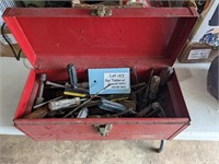 Red Toolbox with Screwdrivers and Nut Drivers