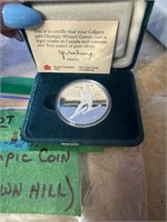 1988 $20  OLYMPIC COIN - DOWN HILL