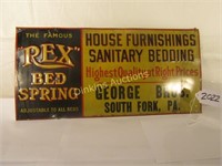 REX Bed Springs sign