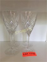 4 Crystal Glasses