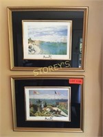 Pair of Framed Claude Monet Prints - 15 x 12