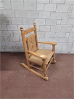Kids wood rocking chair