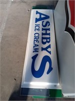Ashby's ice cream sign 6 ft by 2 ft