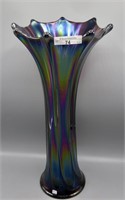 Imp. 16" elec. purple Morning Glory funeral vase