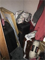 Contents of bottom of closet- (not the clothing)