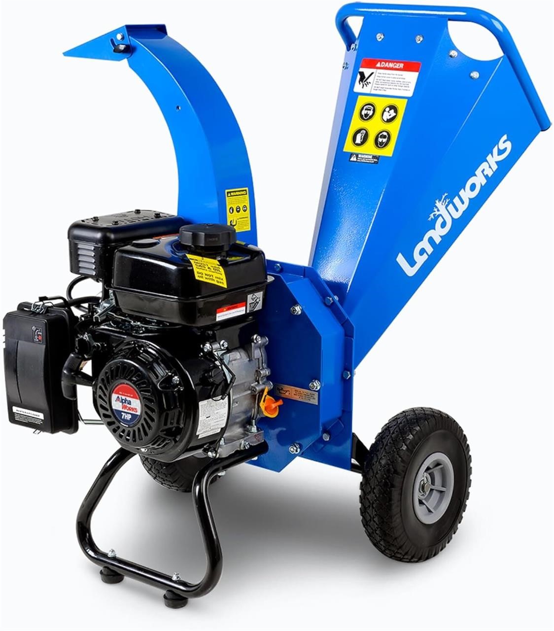 Landworks Mini Wood Chipper 7HP  3 Capacity