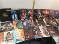 Tote of laserdiscs, the godfather trilogy,