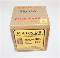 Box, Magnus 38/.357 Cal. 130-grain SWC No. 509