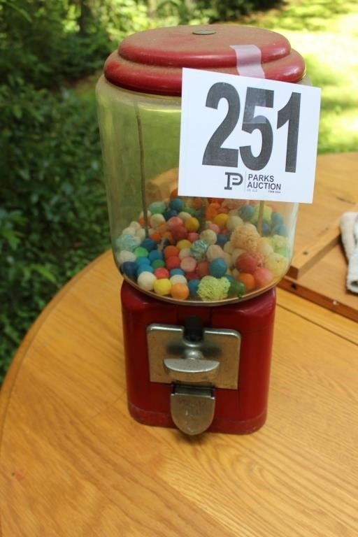 Gumball machine possibly from old County Jail on