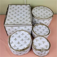 (5) Piece Noritake Ranier Soft Storage Box Set